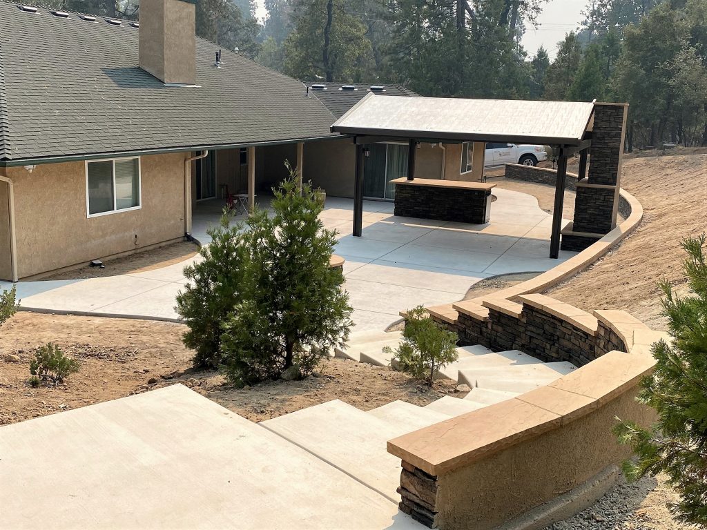 concrete patio